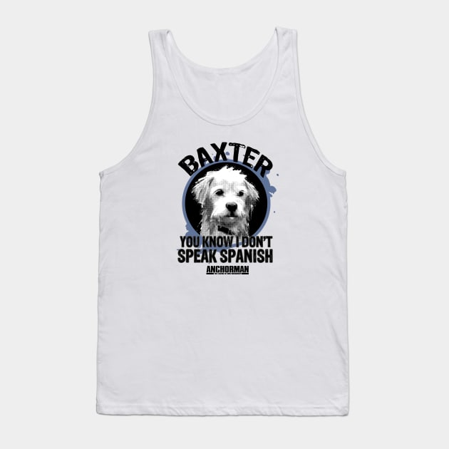 Anchorman Baxter You Know I Don't Speak Spanish Portrait Tank Top by Story At Dawn 